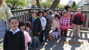 The Sunday School Students Egg Hunting in Easter 2013