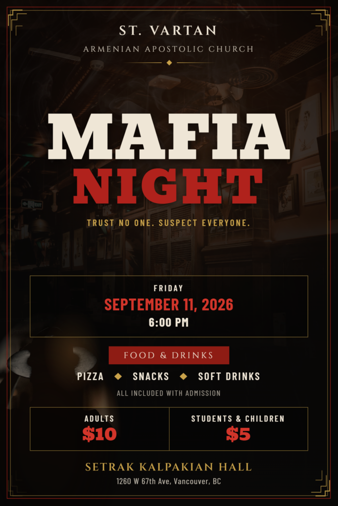 Friday Night Social - Mafia Night flyer